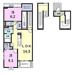 コンフォーティア 2LDKの間取図画像