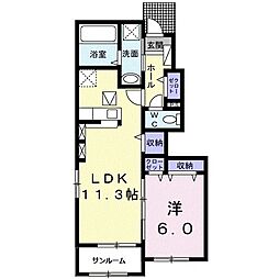 間取図画像 1LDK