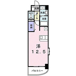 Legend・HillOG6 ワンルームの間取図画像