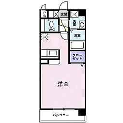 グレイス下郡 ワンルームの間取図画像