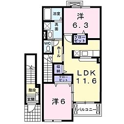 間取図画像 2LDK