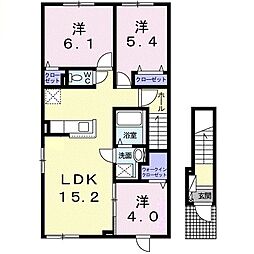 ラ ステラ 3LDKの間取図画像