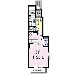 ｍｉｏｎ（ミオ） 1階ワンルームの間取り
