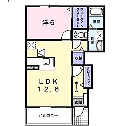 間取図画像 1LDK