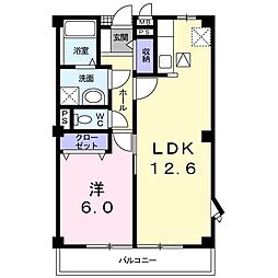 フェリーチタ 1LDKの間取図画像