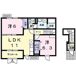 間取図画像 2LDK