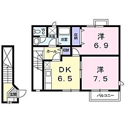 間取図画像 2DK