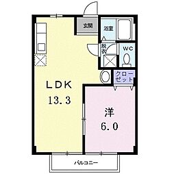間取図画像 1LDK