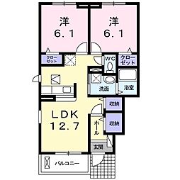 間取図画像 2LDK