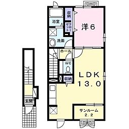 パークメゾン 1LDKの間取図画像