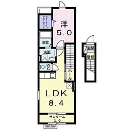 グランデ 1LDKの間取図画像