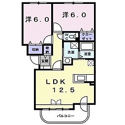 間取図画像 2LDK
