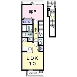 バディホーム 1LDKの間取図画像