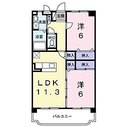 間取図画像 2LDK