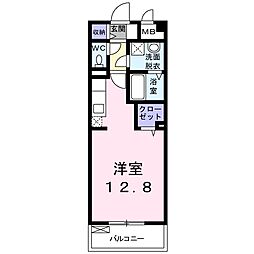 レガーミ泉中央 ワンルームの間取図画像