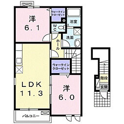 間取図画像 2LDK