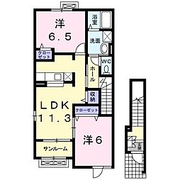 間取図画像 2LDK