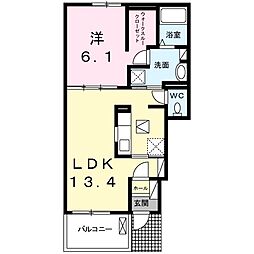 サンセリテ 1LDKの間取図画像