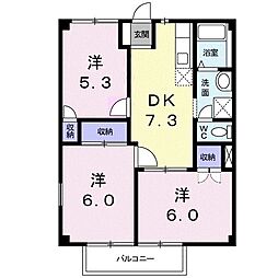 間取図画像 3DK