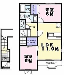 間取図画像 2LDK