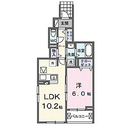 間取図画像 1LDK