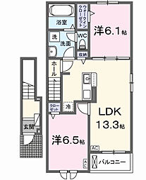 間取図画像 2LDK