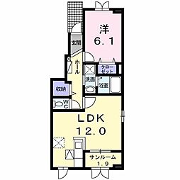 間取図画像 1LDK