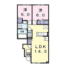 間取図画像 2LDK