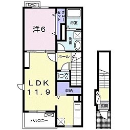 間取図画像 1LDK