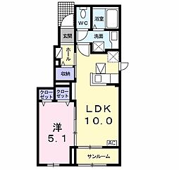 間取図画像 1LDK