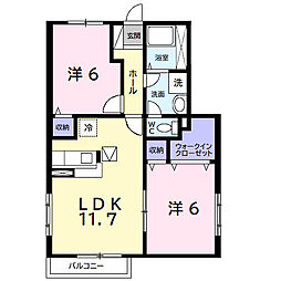間取図画像 2LDK