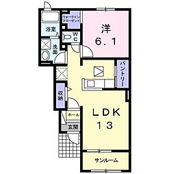 間取図画像 1LDK