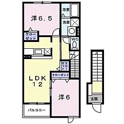 間取図画像 2LDK