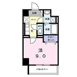 サニーレジデンス吉野II 1Kの間取図画像