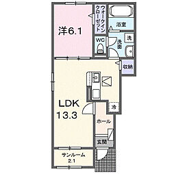 間取図画像 1LDK