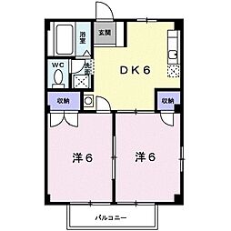間取図画像 2DK