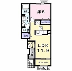 間取図画像 1LDK