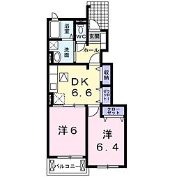 ドゥー　メゾン　セフィオ 1階2DKの間取り