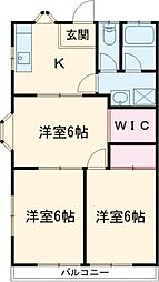 ロマリア 1階3Kの間取り