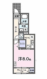 MALEN(マーレン) 1Kの間取図画像