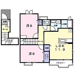 間取図画像 2LDK