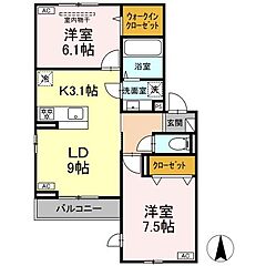 物件の間取り