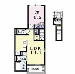 グラシオッソーレ5 1LDKの間取図画像