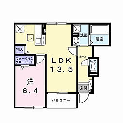 ココル 1LDKの間取図画像