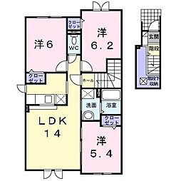 ベルアンジュ 3LDKの間取図画像