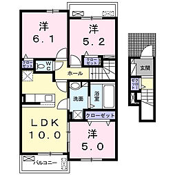 フレアルーチェ 吉野ヶ里V 3LDKの間取図画像