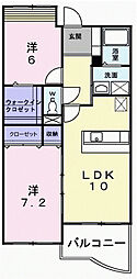 エスペランサ 2LDKの間取図画像