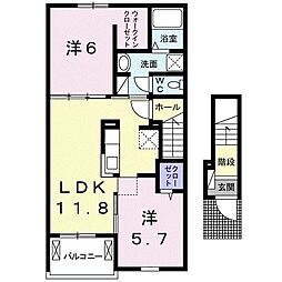 間取図画像 2LDK