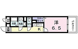 アビタシオン木場公園 1Kの間取図画像