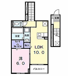 PEANUTS(ピ-ナッツ) 1LDKの間取図画像